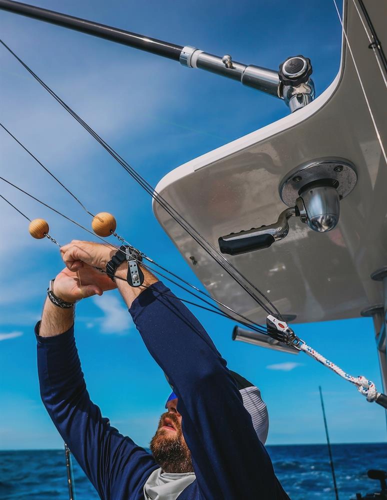 TACO Marine Liquid Fire Fishing Team Captain Crockett Henderson rigs for offshore sport fishing with a TACO Rigging Kit